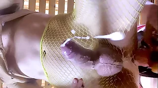 it's sperm spill !! Open your mouth ??